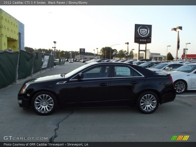 Black Raven / Ebony/Ebony 2012 Cadillac CTS 3.6 Sedan