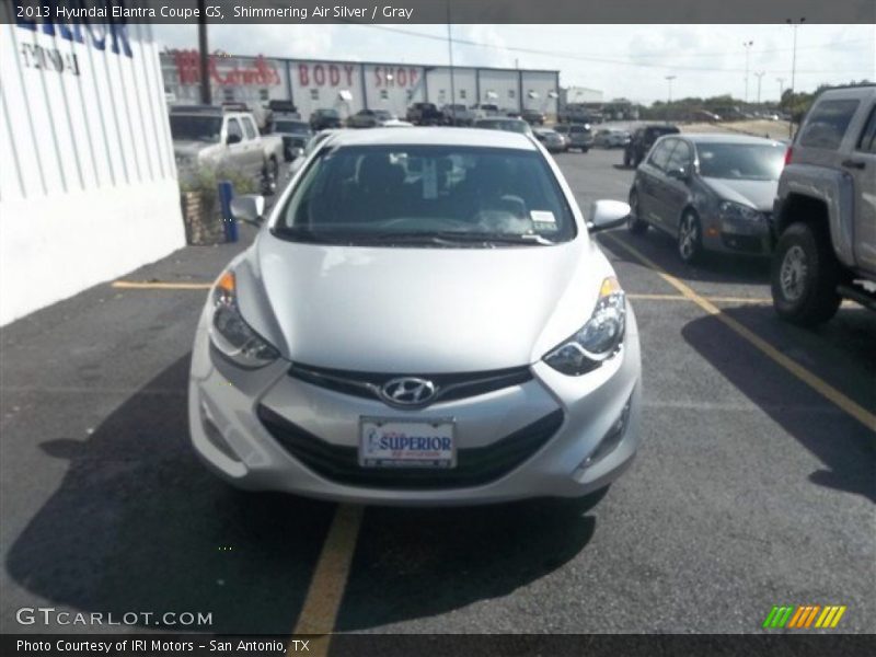 Shimmering Air Silver / Gray 2013 Hyundai Elantra Coupe GS