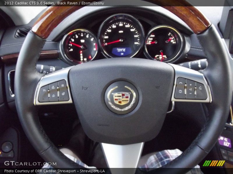 Black Raven / Ebony/Ebony 2012 Cadillac CTS 3.6 Sedan