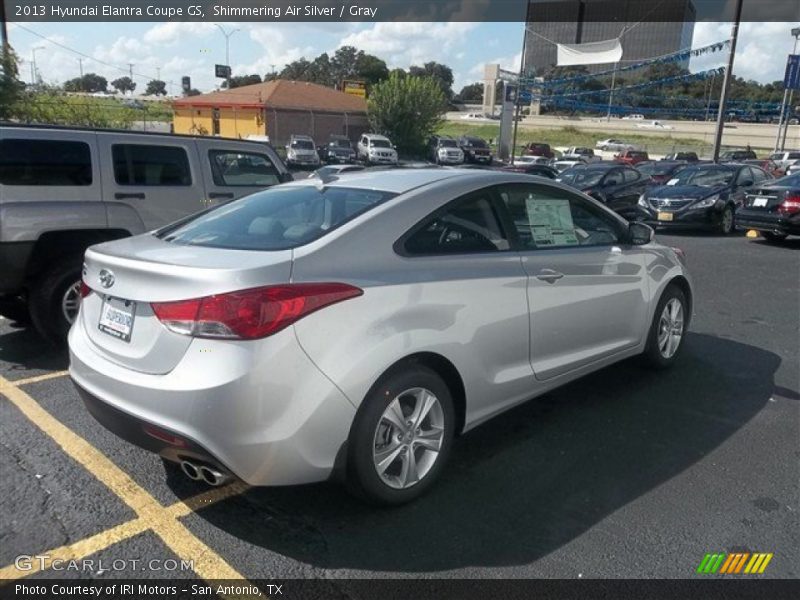 Shimmering Air Silver / Gray 2013 Hyundai Elantra Coupe GS