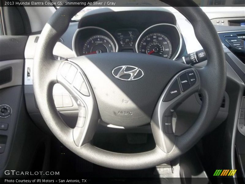 Shimmering Air Silver / Gray 2013 Hyundai Elantra Coupe GS