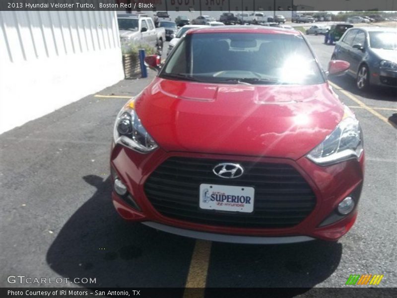 Boston Red / Black 2013 Hyundai Veloster Turbo