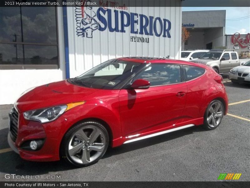 Boston Red / Black 2013 Hyundai Veloster Turbo