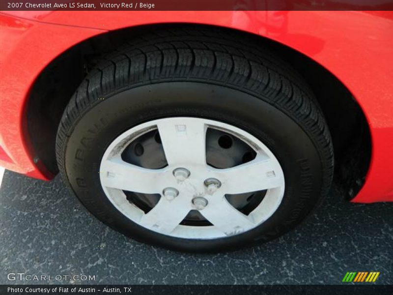 Victory Red / Beige 2007 Chevrolet Aveo LS Sedan