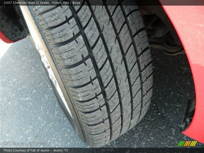 Victory Red / Beige 2007 Chevrolet Aveo LS Sedan