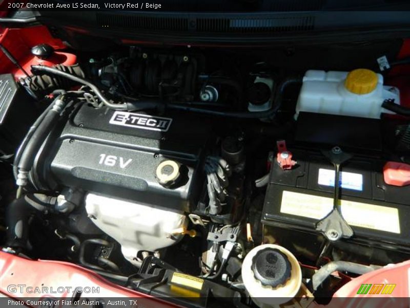 Victory Red / Beige 2007 Chevrolet Aveo LS Sedan