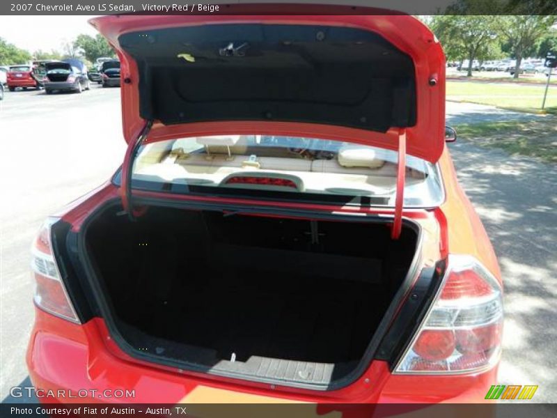 Victory Red / Beige 2007 Chevrolet Aveo LS Sedan