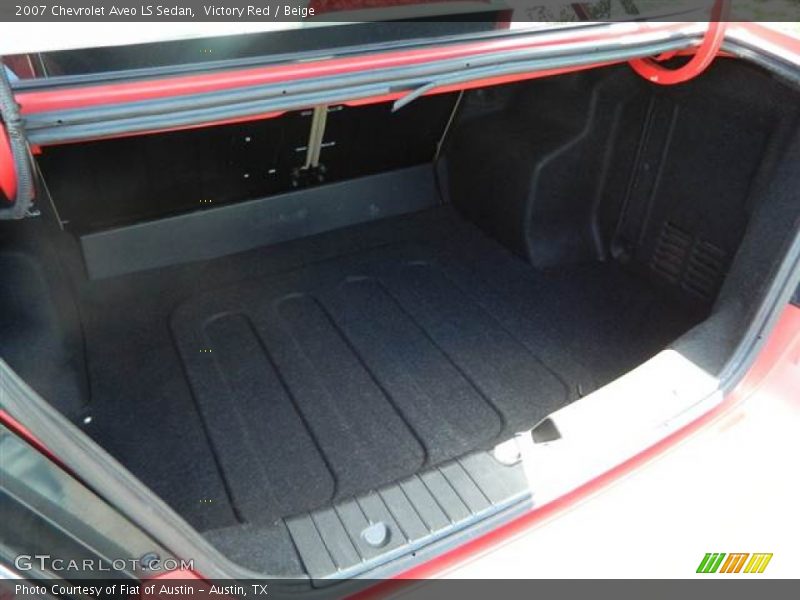 Victory Red / Beige 2007 Chevrolet Aveo LS Sedan