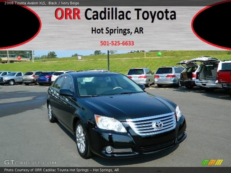 Black / Ivory Beige 2008 Toyota Avalon XLS