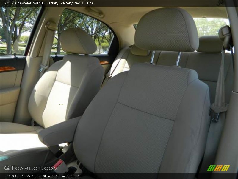 Victory Red / Beige 2007 Chevrolet Aveo LS Sedan