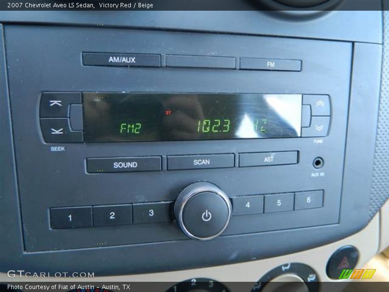 Victory Red / Beige 2007 Chevrolet Aveo LS Sedan