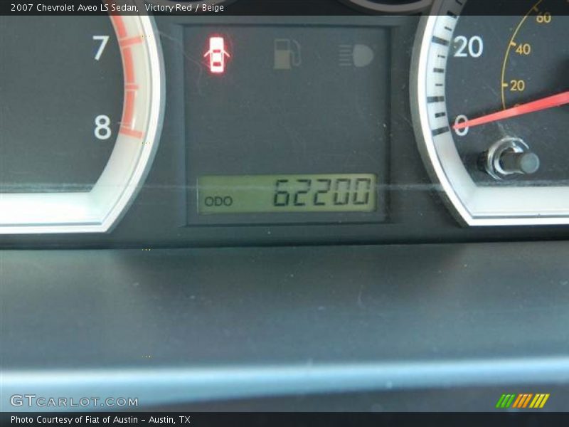 Victory Red / Beige 2007 Chevrolet Aveo LS Sedan