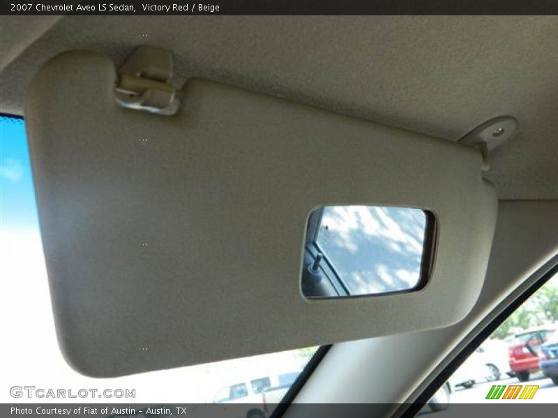 Victory Red / Beige 2007 Chevrolet Aveo LS Sedan