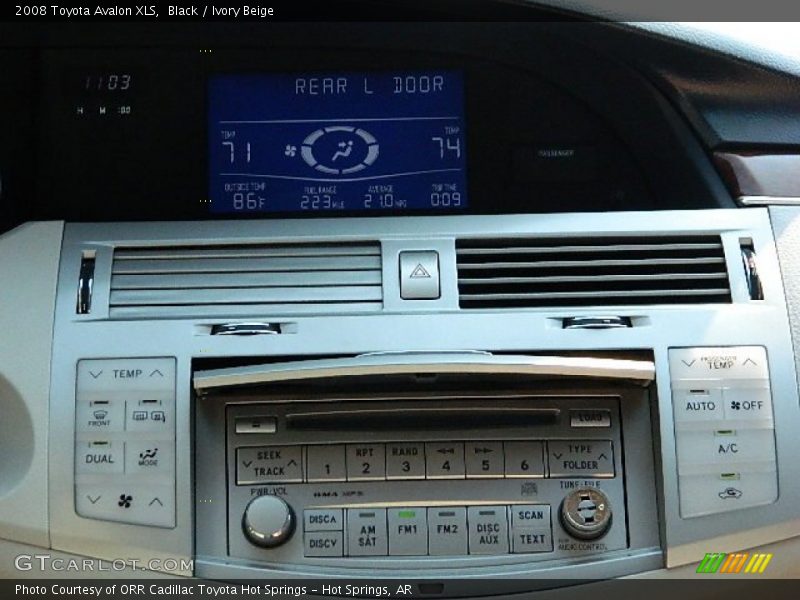Black / Ivory Beige 2008 Toyota Avalon XLS