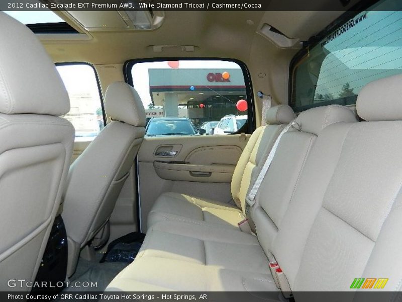 White Diamond Tricoat / Cashmere/Cocoa 2012 Cadillac Escalade EXT Premium AWD