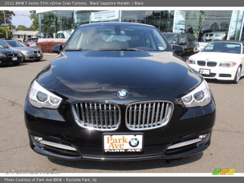Black Sapphire Metallic / Black 2012 BMW 5 Series 550i xDrive Gran Turismo