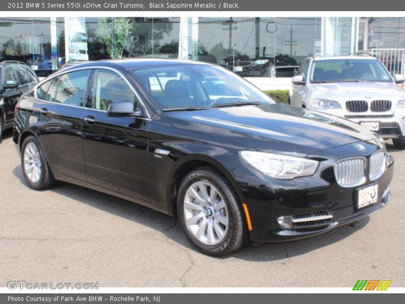 Black Sapphire Metallic / Black 2012 BMW 5 Series 550i xDrive Gran Turismo