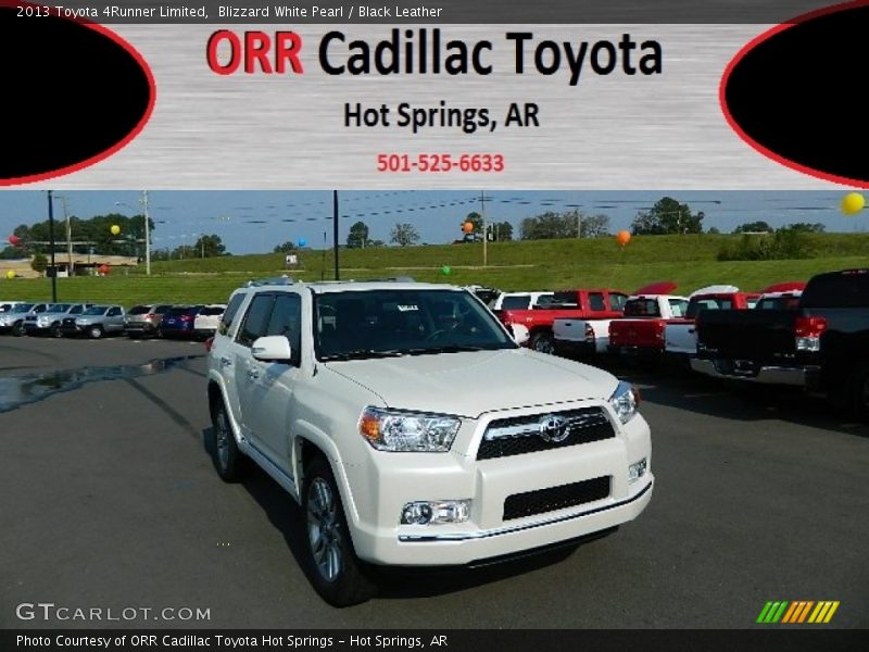 Blizzard White Pearl / Black Leather 2013 Toyota 4Runner Limited