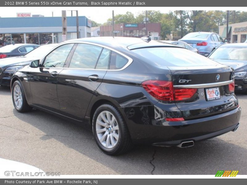 Black Sapphire Metallic / Black 2012 BMW 5 Series 550i xDrive Gran Turismo