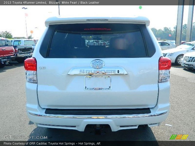 Blizzard White Pearl / Black Leather 2013 Toyota 4Runner Limited