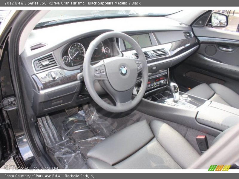 Black Interior - 2012 5 Series 550i xDrive Gran Turismo 