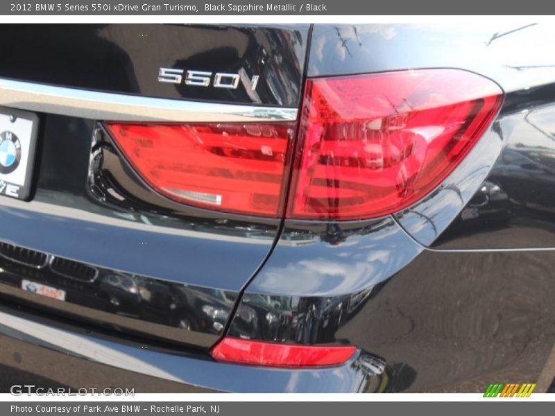Black Sapphire Metallic / Black 2012 BMW 5 Series 550i xDrive Gran Turismo