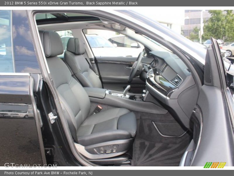 Black Sapphire Metallic / Black 2012 BMW 5 Series 550i xDrive Gran Turismo