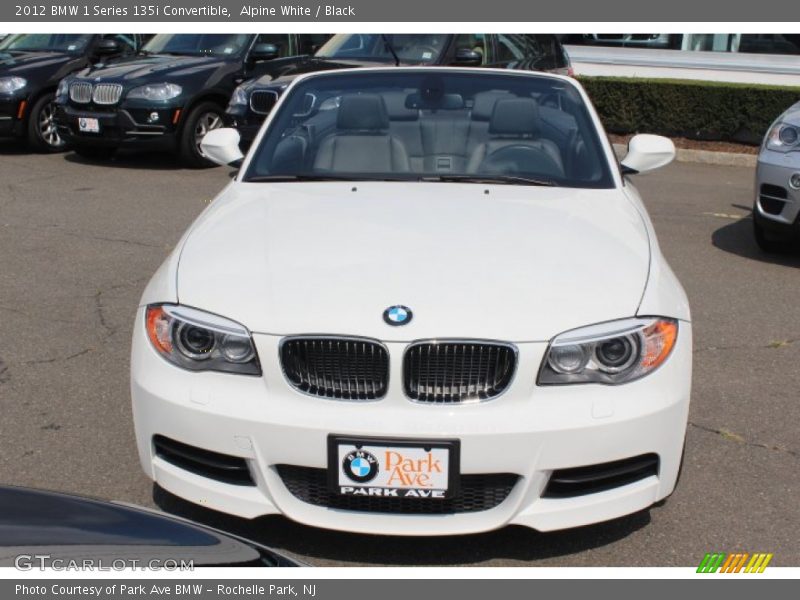 Alpine White / Black 2012 BMW 1 Series 135i Convertible