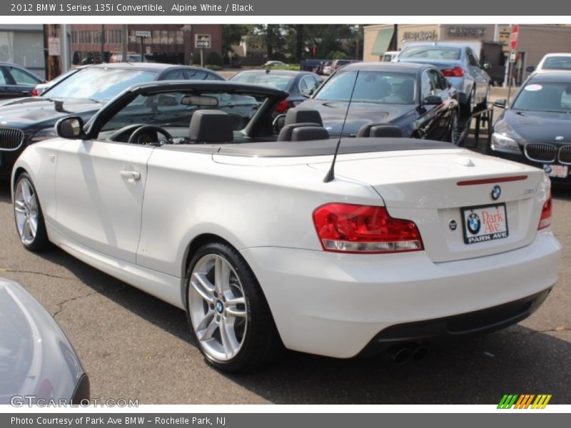 Alpine White / Black 2012 BMW 1 Series 135i Convertible