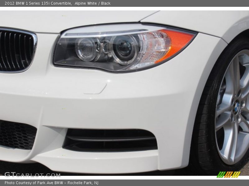 Alpine White / Black 2012 BMW 1 Series 135i Convertible