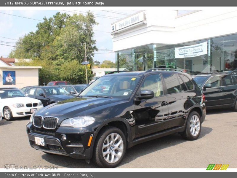 Jet Black / Sand Beige 2012 BMW X5 xDrive35i Premium