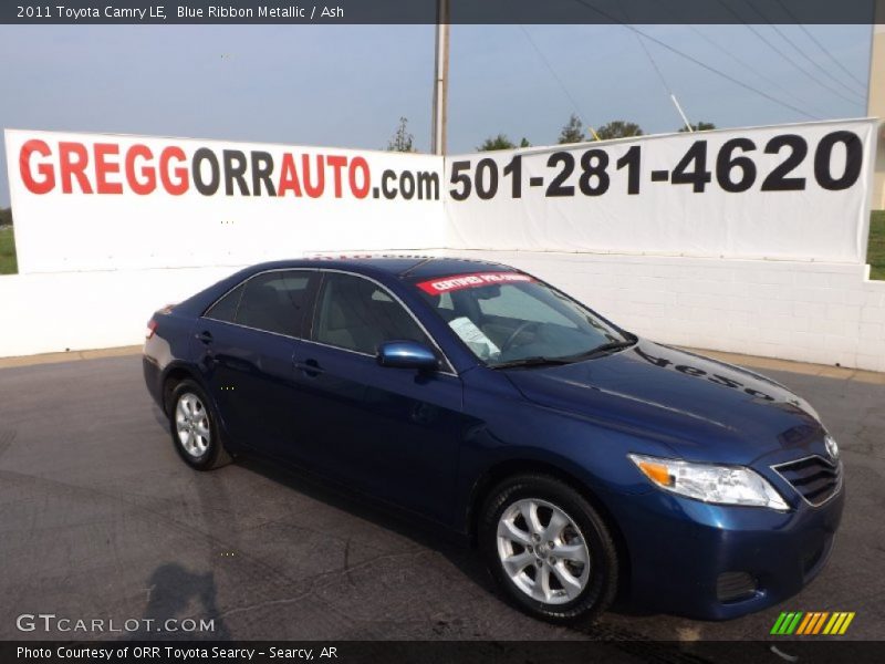 Blue Ribbon Metallic / Ash 2011 Toyota Camry LE