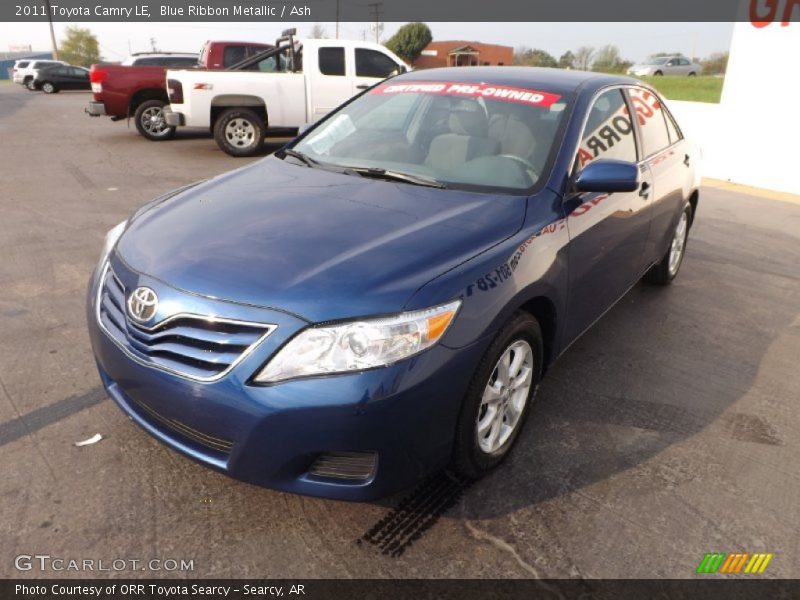 Blue Ribbon Metallic / Ash 2011 Toyota Camry LE
