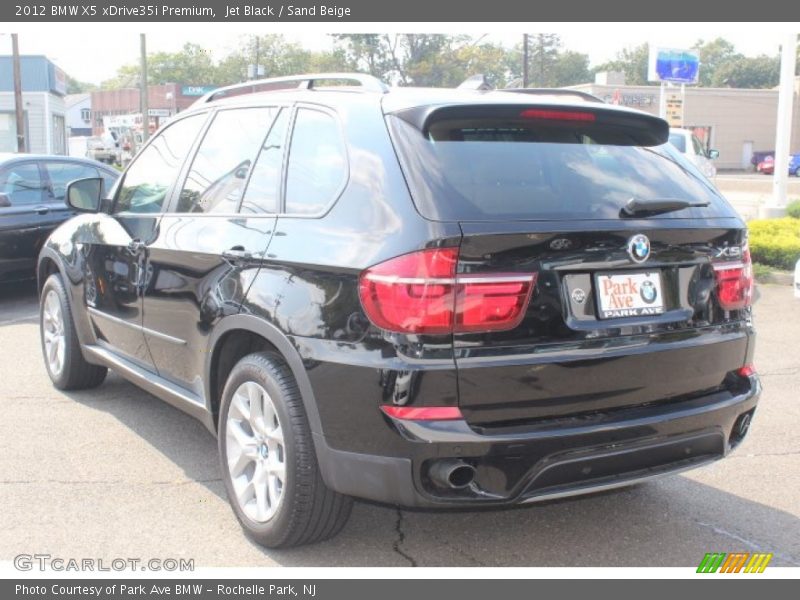 Jet Black / Sand Beige 2012 BMW X5 xDrive35i Premium