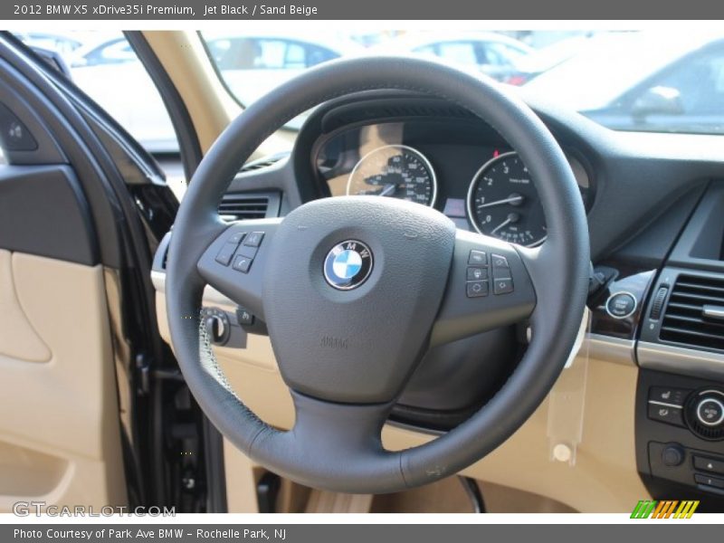 Jet Black / Sand Beige 2012 BMW X5 xDrive35i Premium