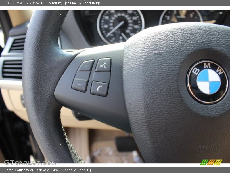 Jet Black / Sand Beige 2012 BMW X5 xDrive35i Premium
