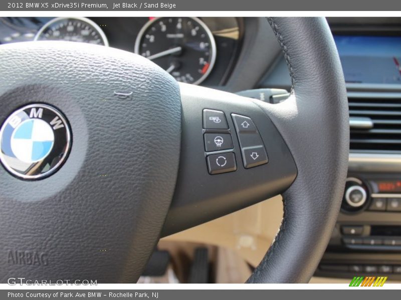 Jet Black / Sand Beige 2012 BMW X5 xDrive35i Premium
