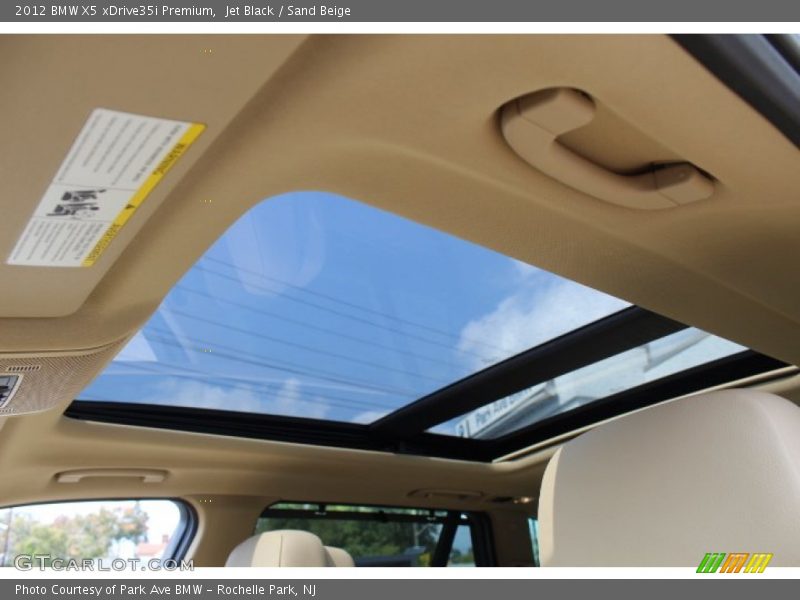 Jet Black / Sand Beige 2012 BMW X5 xDrive35i Premium