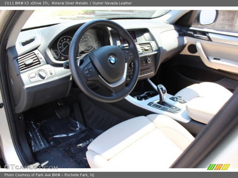 Mineral Silver Metallic / Oyster Nevada Leather 2011 BMW X3 xDrive 35i