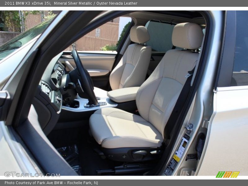 Mineral Silver Metallic / Oyster Nevada Leather 2011 BMW X3 xDrive 35i