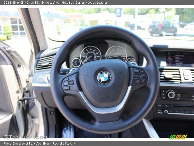 Mineral Silver Metallic / Oyster Nevada Leather 2011 BMW X3 xDrive 35i
