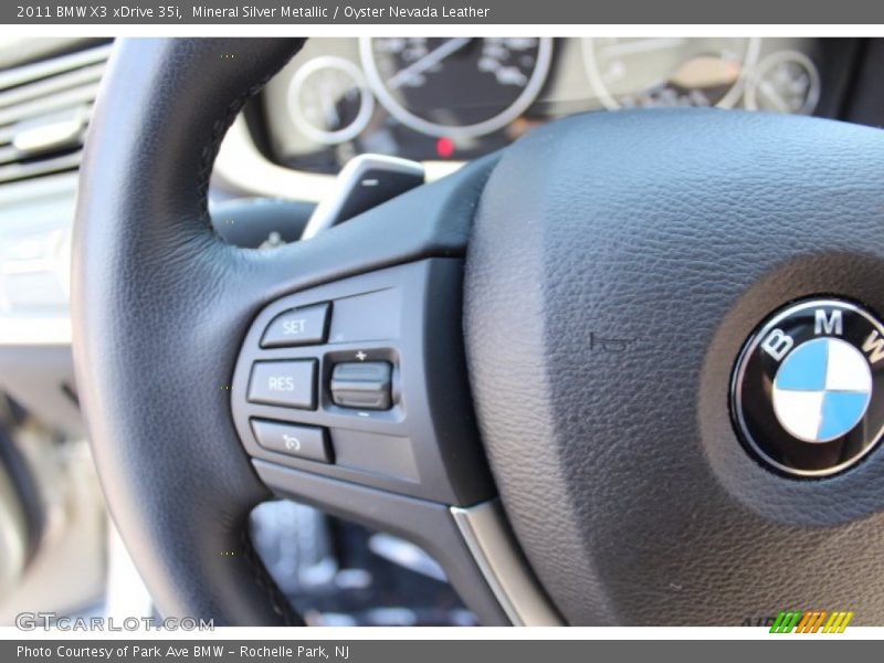 Mineral Silver Metallic / Oyster Nevada Leather 2011 BMW X3 xDrive 35i