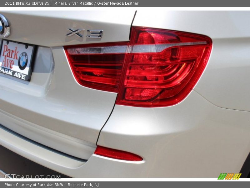 Mineral Silver Metallic / Oyster Nevada Leather 2011 BMW X3 xDrive 35i