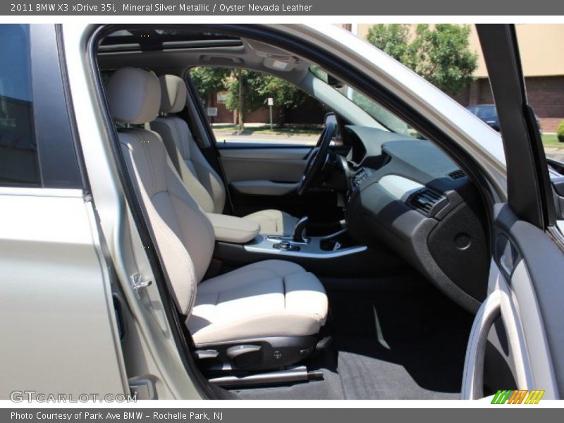 Mineral Silver Metallic / Oyster Nevada Leather 2011 BMW X3 xDrive 35i