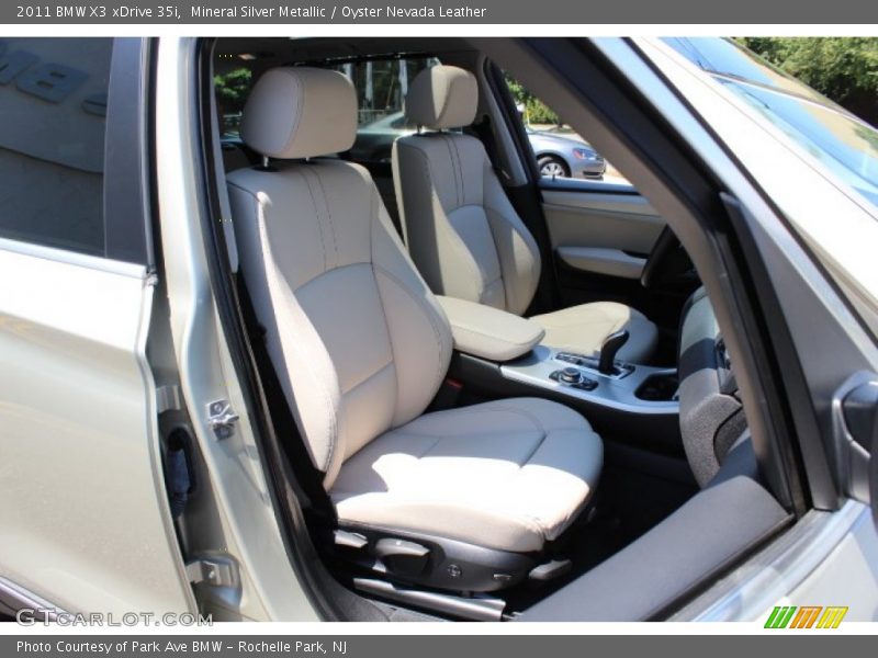 Mineral Silver Metallic / Oyster Nevada Leather 2011 BMW X3 xDrive 35i