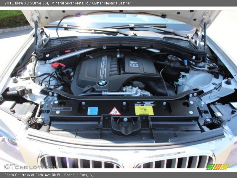 Mineral Silver Metallic / Oyster Nevada Leather 2011 BMW X3 xDrive 35i