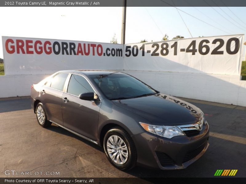 Magnetic Gray Metallic / Ash 2012 Toyota Camry LE