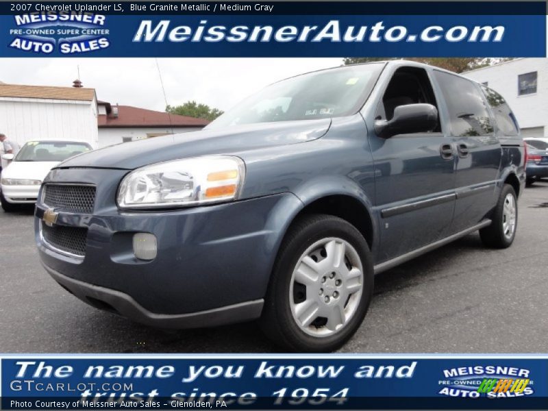 Blue Granite Metallic / Medium Gray 2007 Chevrolet Uplander LS