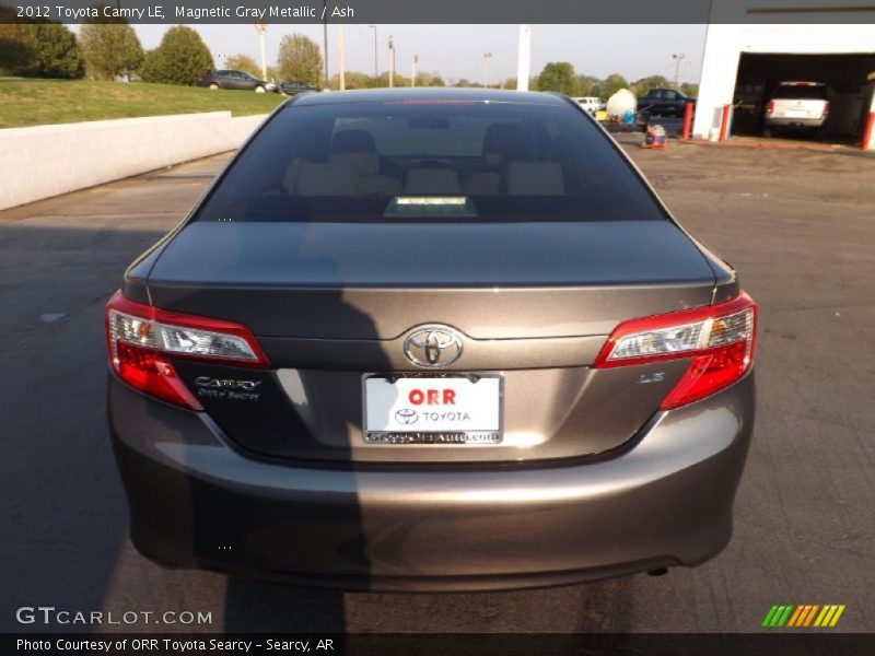 Magnetic Gray Metallic / Ash 2012 Toyota Camry LE