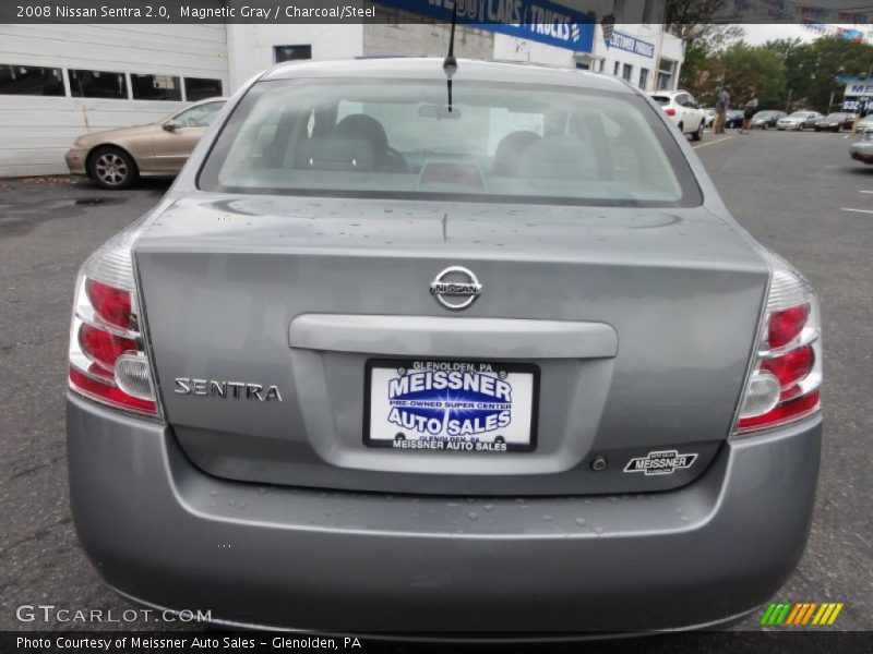 Magnetic Gray / Charcoal/Steel 2008 Nissan Sentra 2.0